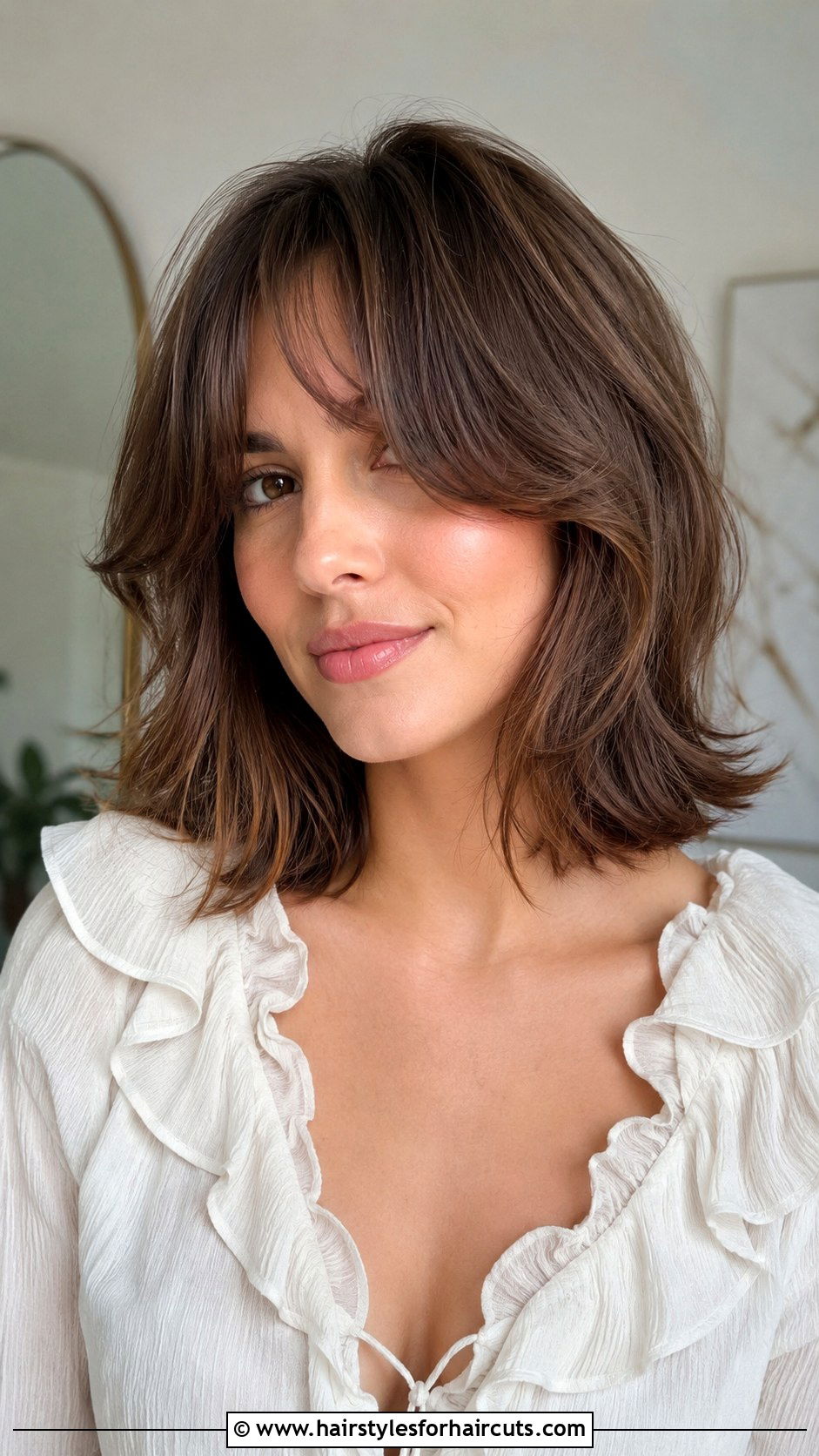 Feathered Shoulder Length Haircut - 25 cute haircuts for shoulder length hair - 25 cute haircuts for shoulder length hair