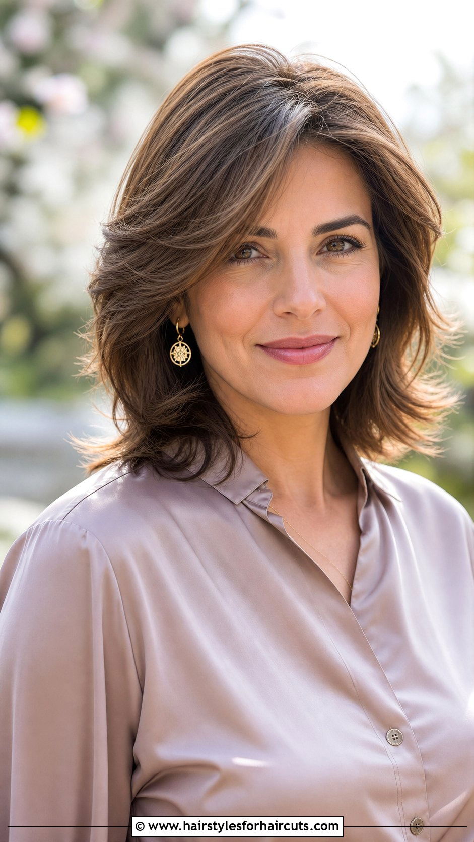 Feathered Shoulder Length Haircut - 25 hairstyles for 50 year old women - 25 hairstyles for 50 year old women