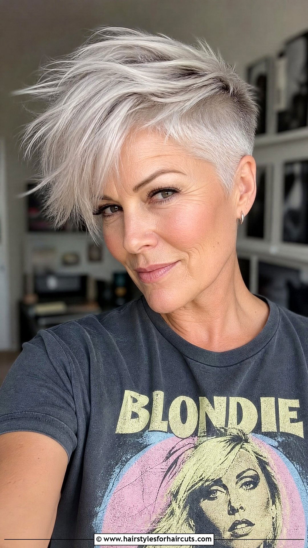 Feathered Undercut Pixie - 25 feathered hairstyles for over 50 - 25 feathered hairstyles for over 50