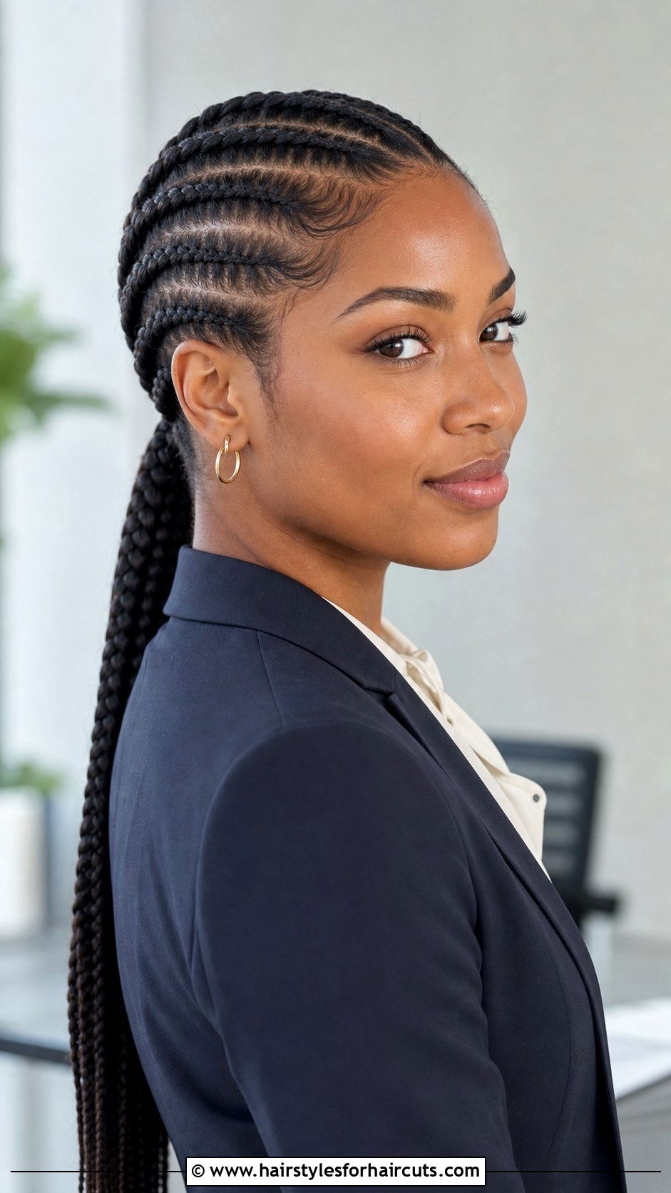 Feed In Braid Low Ponytail - 25 low ponytail hairstyles for natural hair - 25 low ponytail hairstyles for natural hair