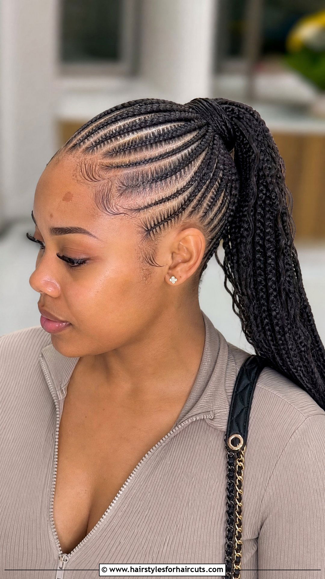 Feed In Braid Ponytail - 25 hairstyles with a braid - 25 hairstyles with a braid