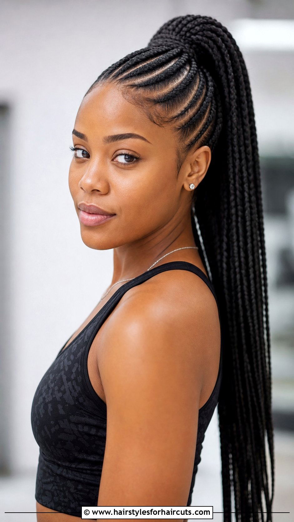Feed In Braids High Ponytail - 25 high ponytail hairstyles for black hair - 25 high ponytail hairstyles for black hair