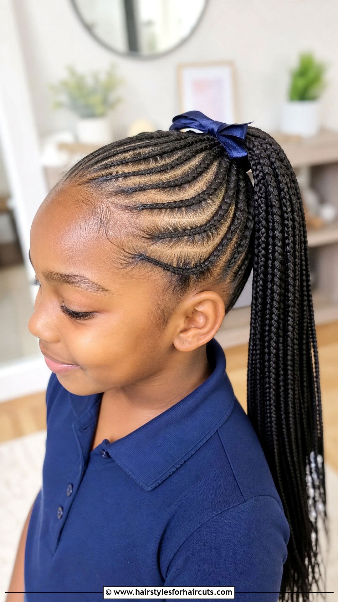 Feed In Braids Ponytail - 25 little girl braided hairstyles with natural hair - 25 little girl braided hairstyles with natural hair