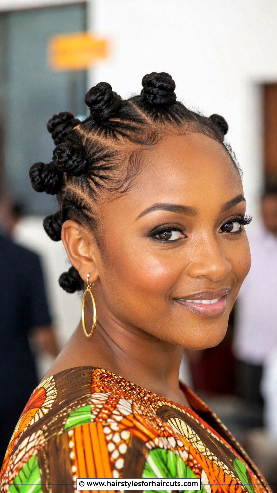 Feed In Braids With Bantu Knots - 25 cornrow and twist hairstyles for natural hair - 25 cornrow and twist hairstyles for natural hair