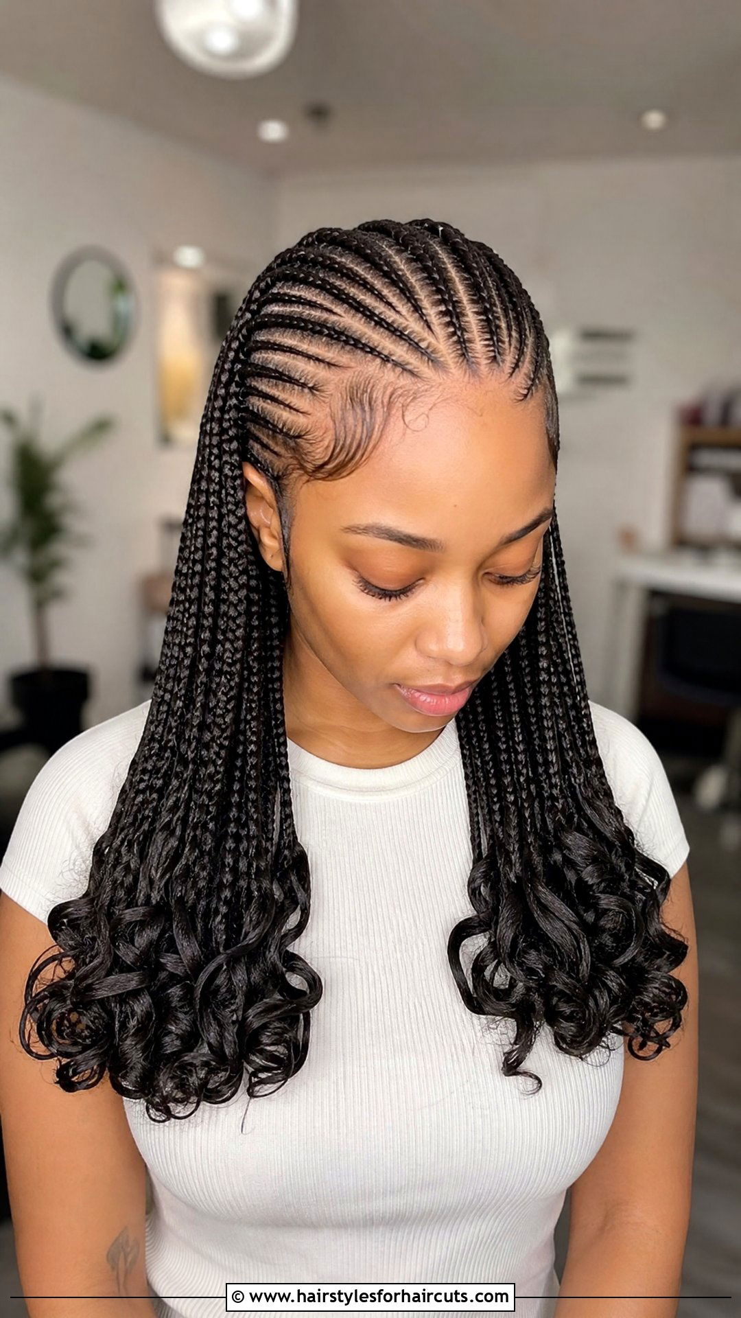 Feed In Braids With Curly Ends - 25 exotic hairstyles for black hair - 25 exotic hairstyles for black hair