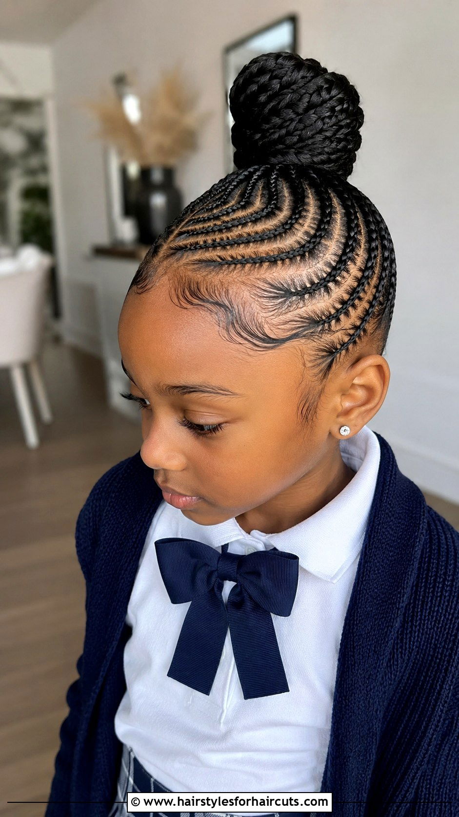 Feed In Cornrow Bun - 25 bun hairstyles for black hair little girl - 25 bun hairstyles for black hair little girl