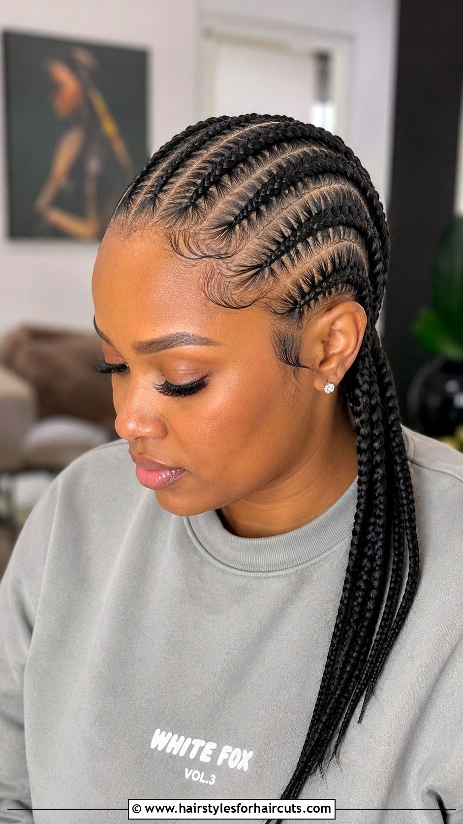 Feed In Cornrows - 25 braiding winter hairstyles for black hair - 25 braiding winter hairstyles for black hair