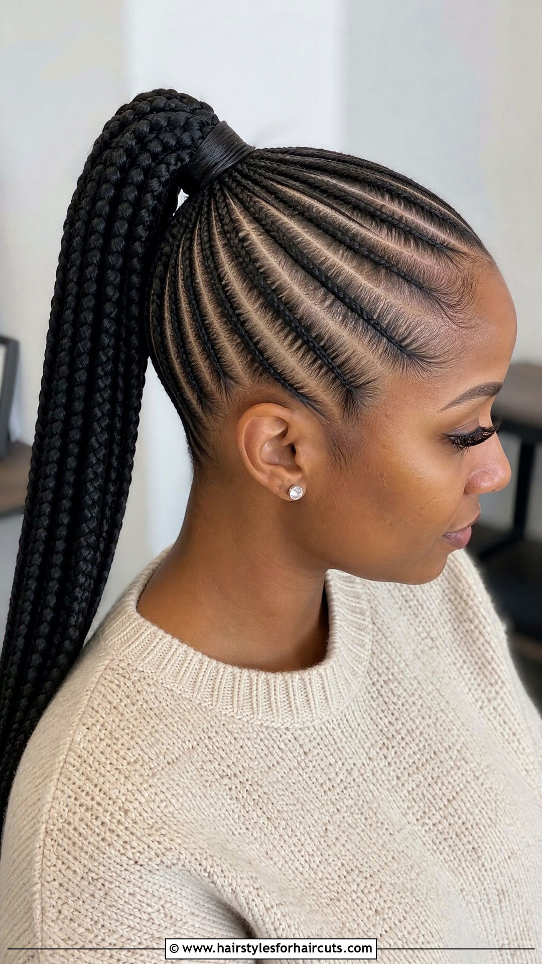 Feed In Cornrows - 25 winter braid hairstyles for black hair - 25 winter braid hairstyles for black hair