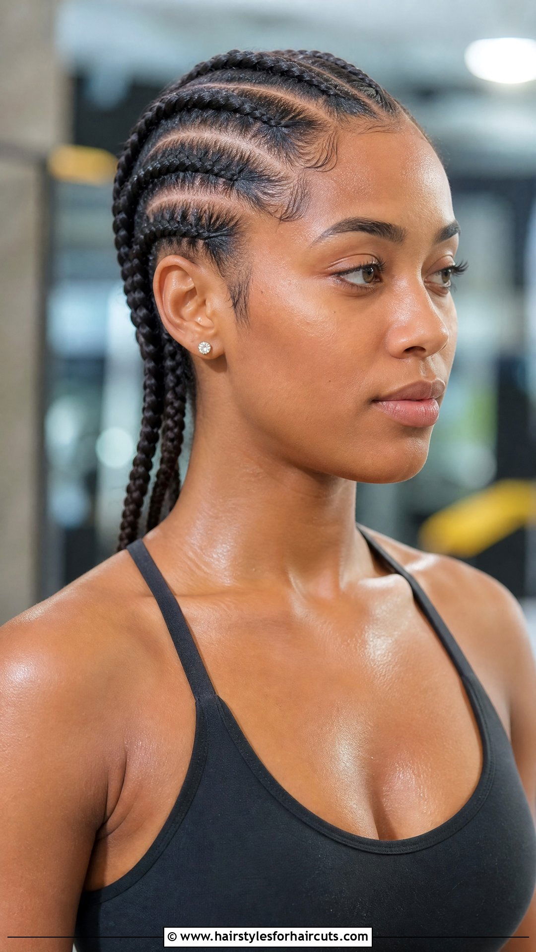 Feed In Cornrows - 25 workout hairstyles for black hair - 25 workout hairstyles for black hair