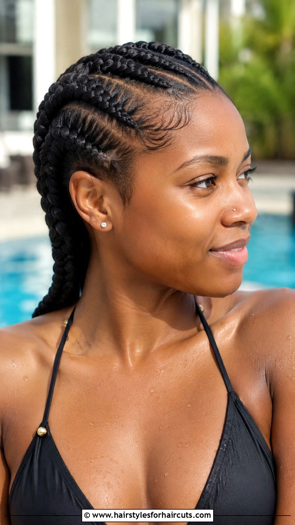 Feed In Cornrows For Pool - 25 pool hairstyles for swimming black hair - 25 pool hairstyles for swimming black hair