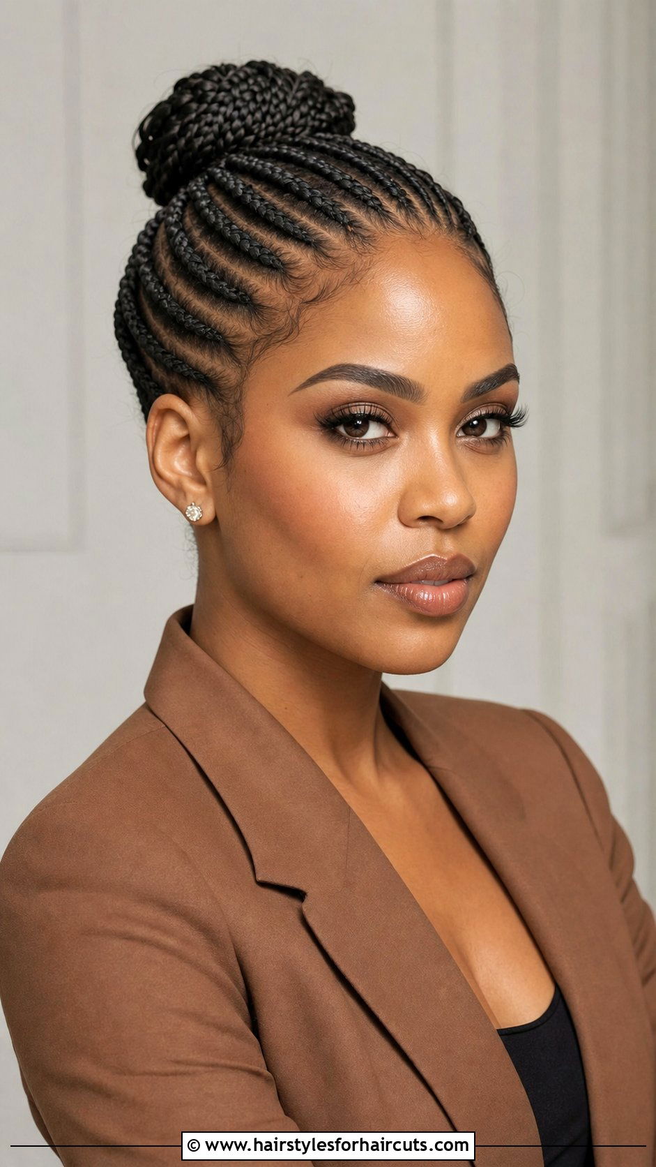 Feed In Cornrows Onion Bun - 25 onion hairstyles - 25 onion hairstyles