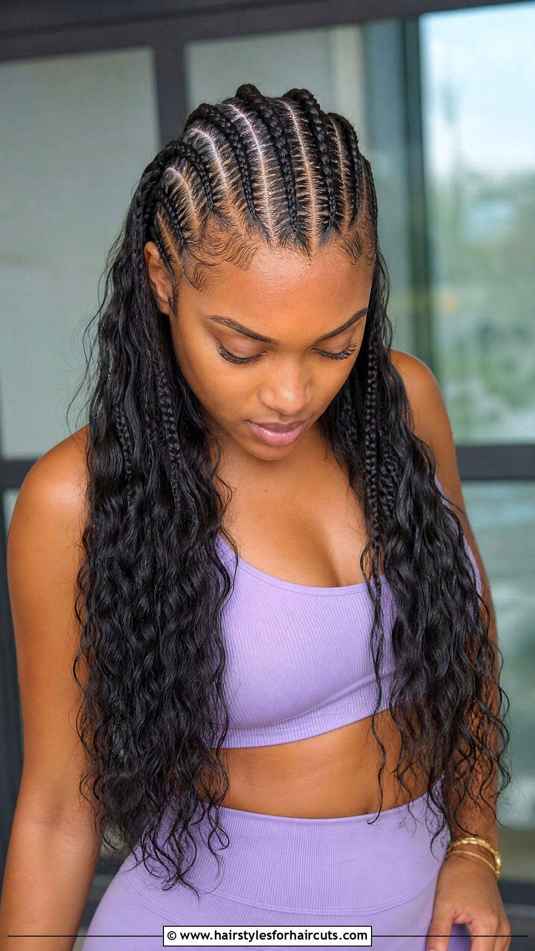 Feed In Cornrows With Long Ends - 25 hairstyles for long hair black women - 25 hairstyles for long hair black women
