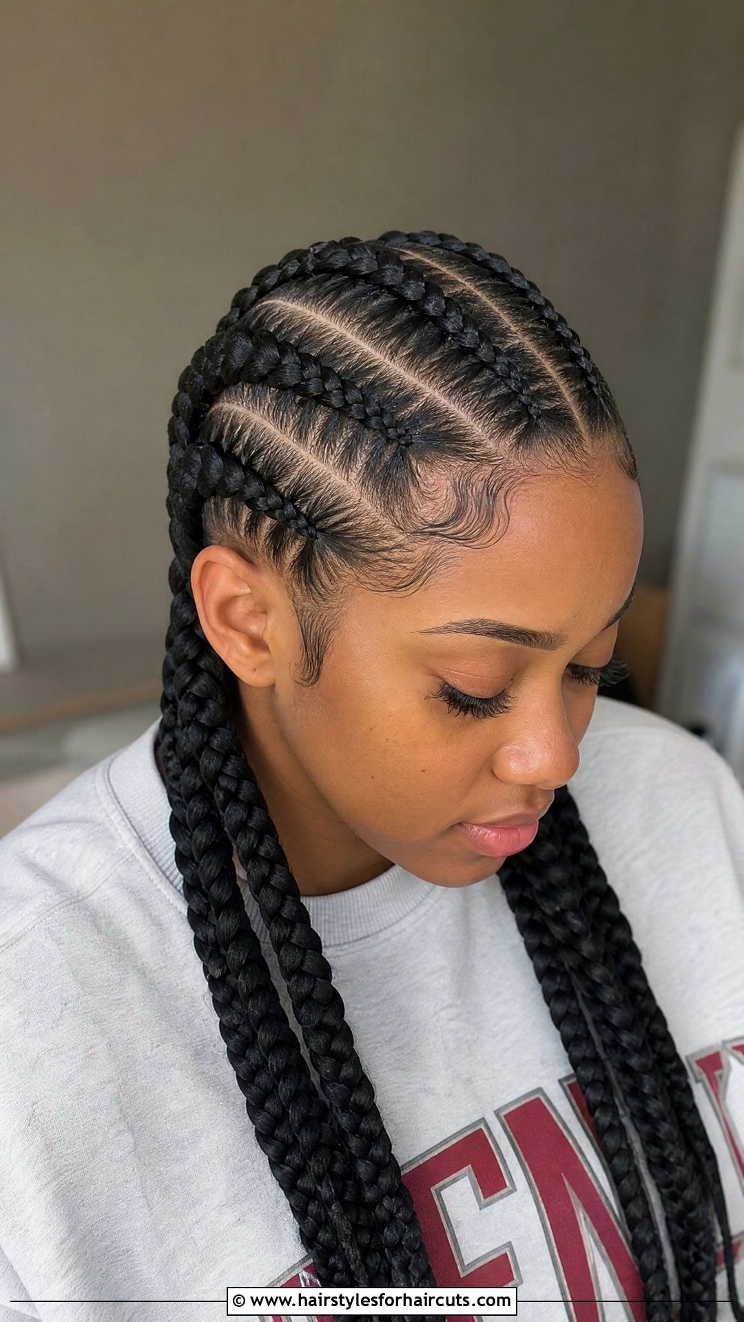Feed In French Braids - 25 two french braid hairstyles for black hair - 25 two french braid hairstyles for black hair