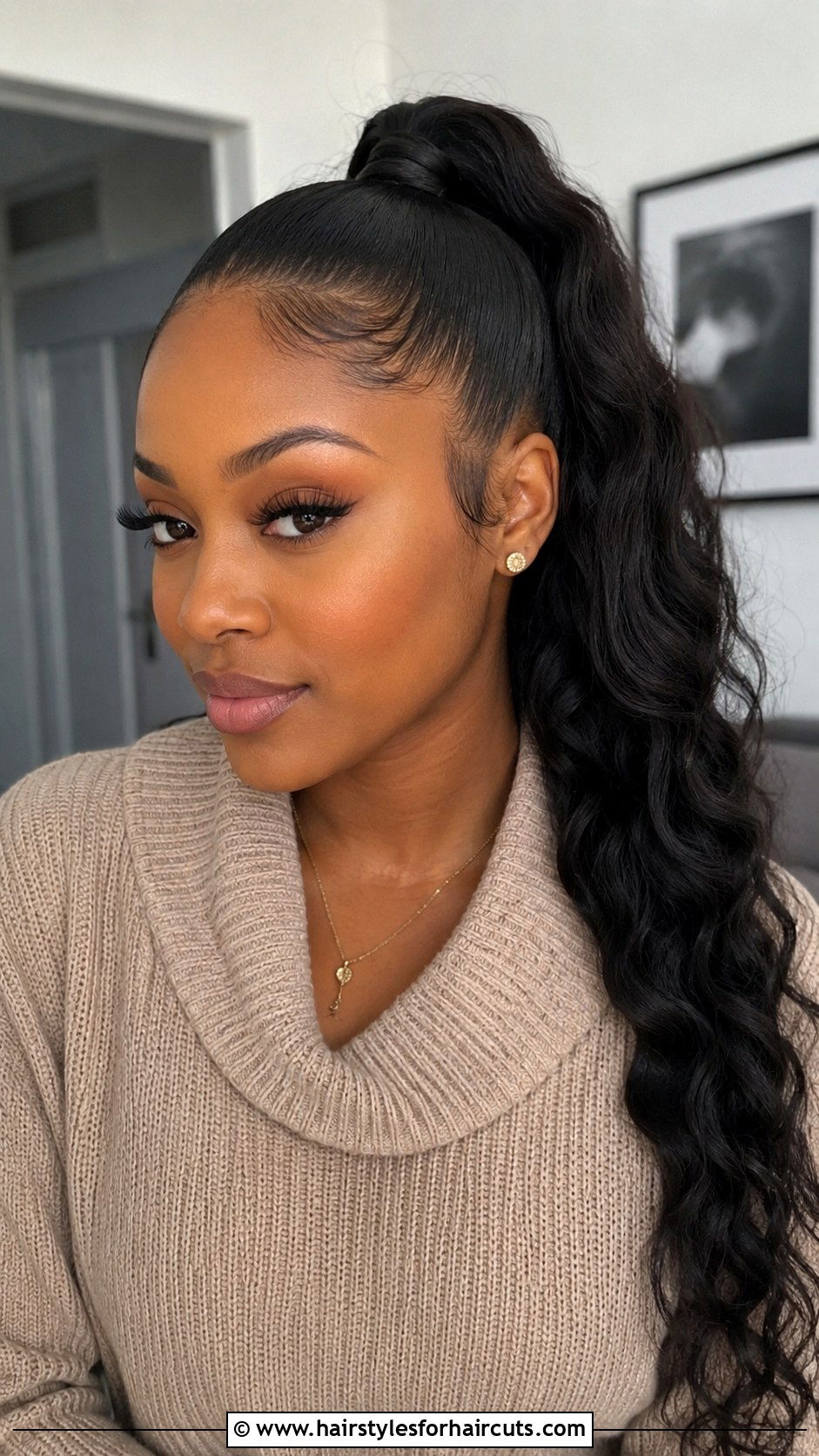 Feed In Ponytail - 25 pulled back hairstyles for black hair - 25 pulled back hairstyles for black hair