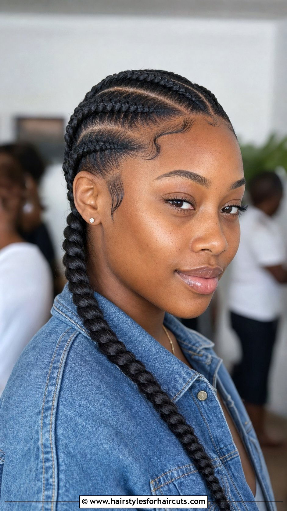Feed In Single Braid Hairstyle - 25 single braid hairstyles for black hair - 25 single braid hairstyles for black hair
