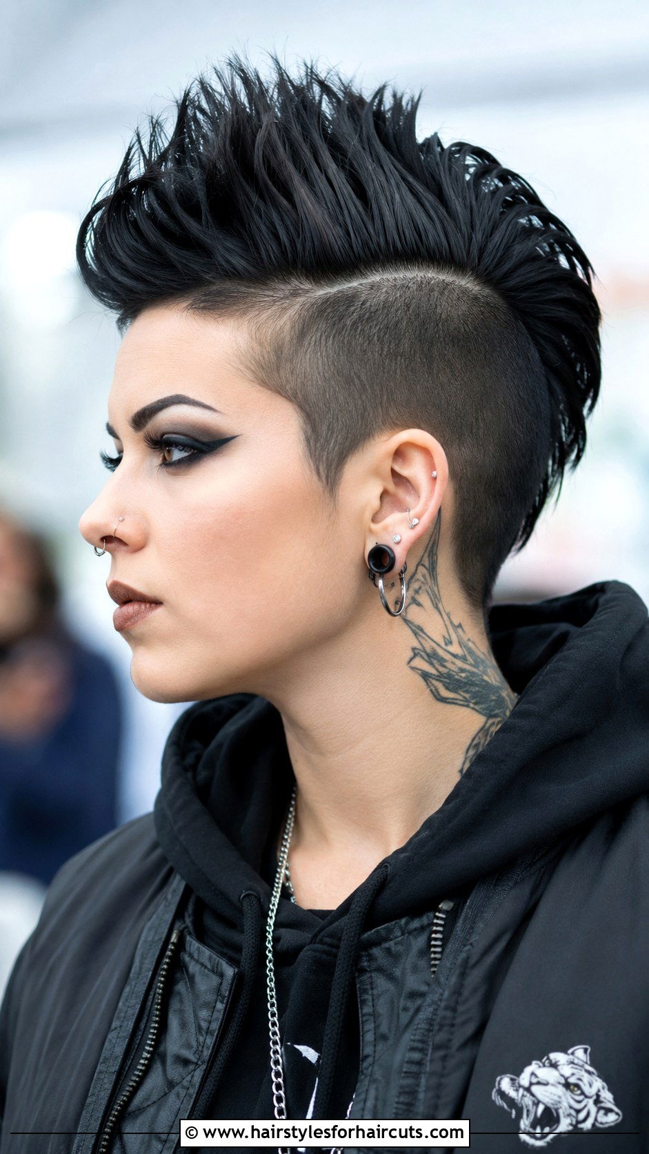 Feline Faux Hawk - 25 cat hairstyles for human hair - 25 cat hairstyles for human hair