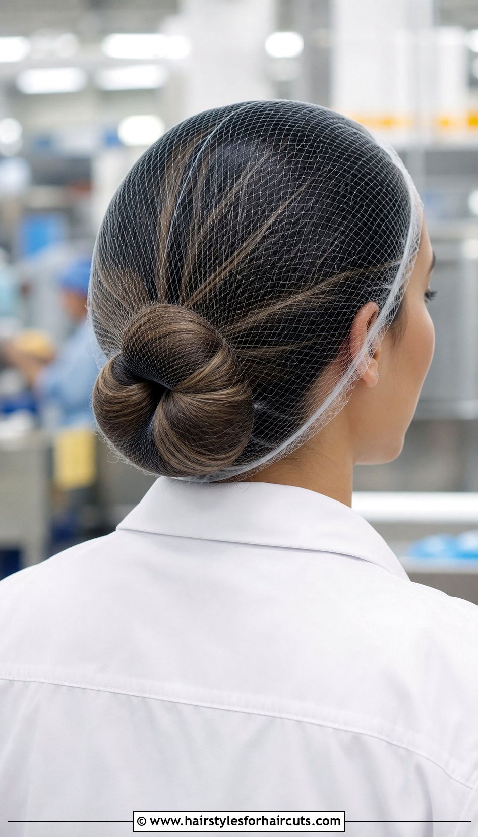 Figure Eight Bun With Hair Net - 25 hair net hairstyles for work - 25 hair net hairstyles for work
