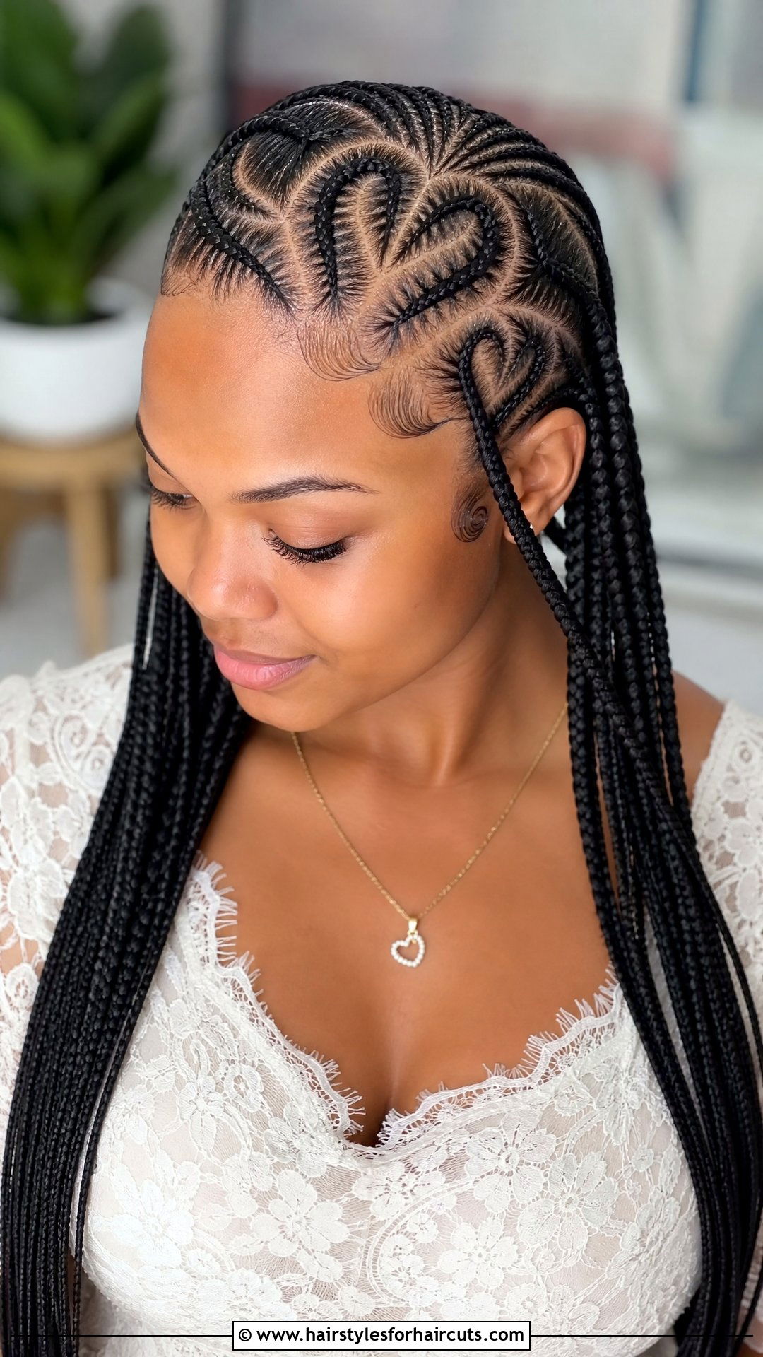 Fikir Heart Braid - 25 habesha hairstyles - 25 habesha hairstyles