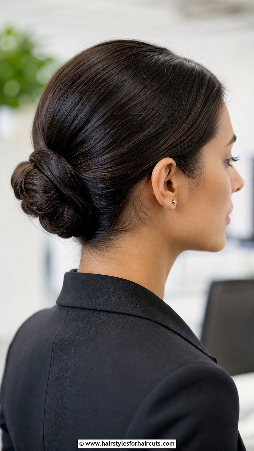 Fine Natural Low Bun - 25 fine natural hairstyles - 25 fine natural hairstyles