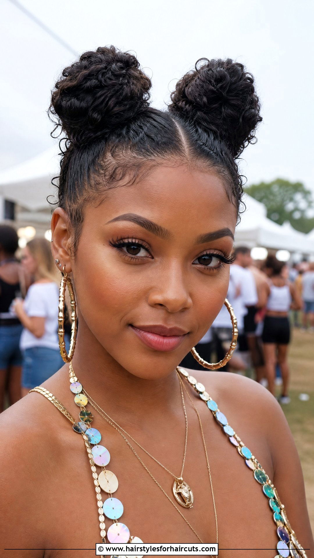 Fine Natural Space Buns - 25 fine natural hairstyles - 25 fine natural hairstyles