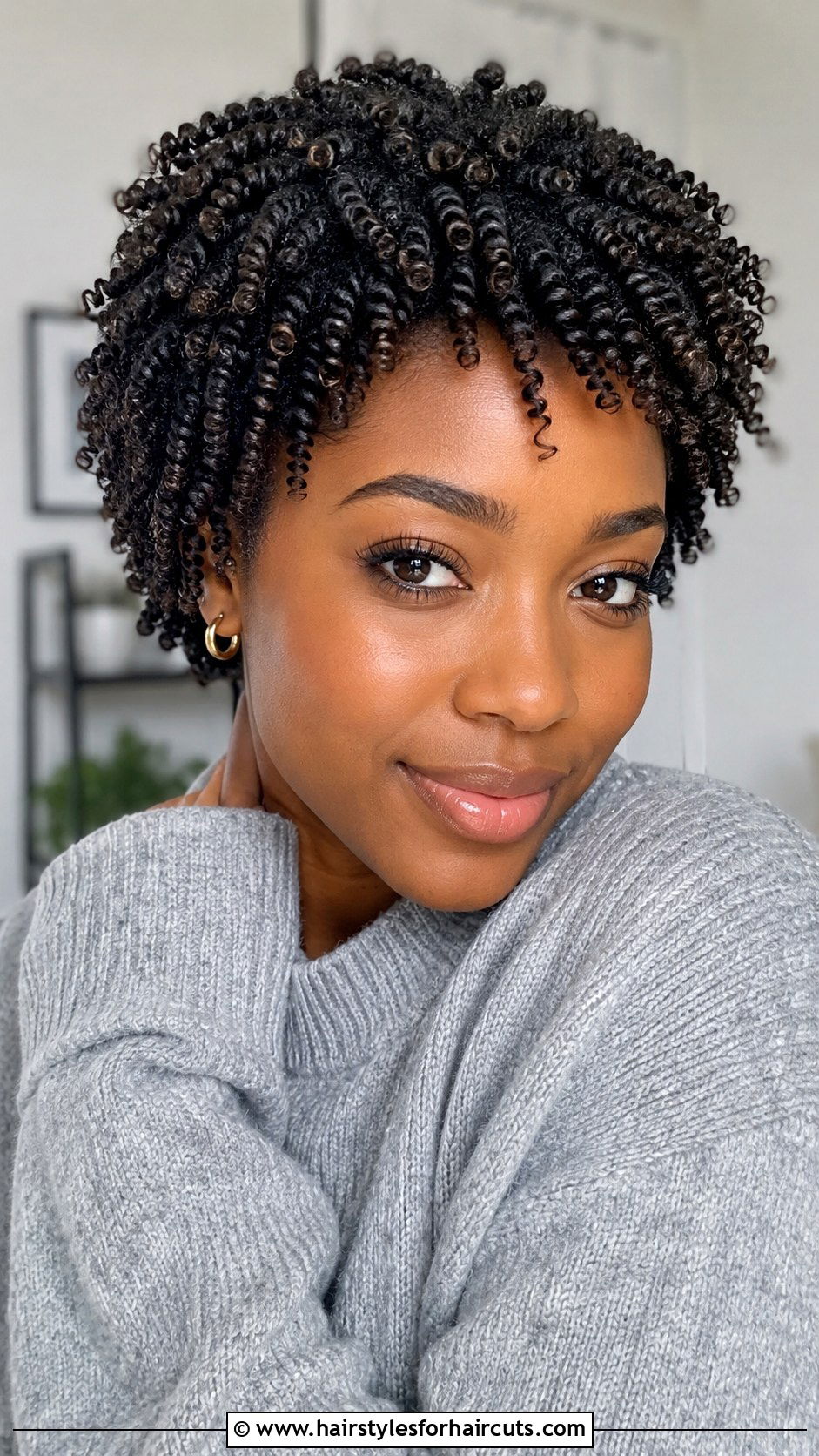 Finger Coils - 25 black hairstyles for growing out short hair - 25 black hairstyles for growing out short hair