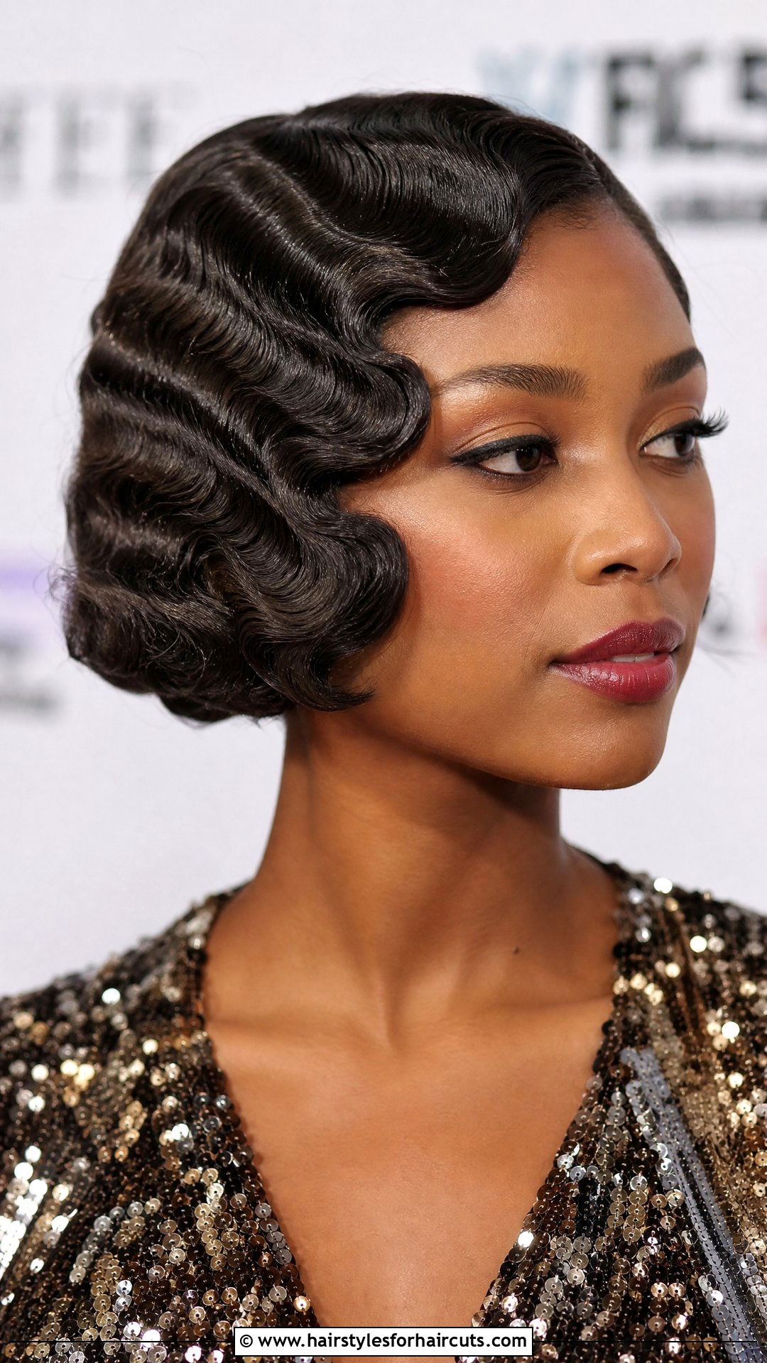 Finger Wave Short Bob - 25 wet and wavy short hairstyles - 25 wet and wavy short hairstyles
