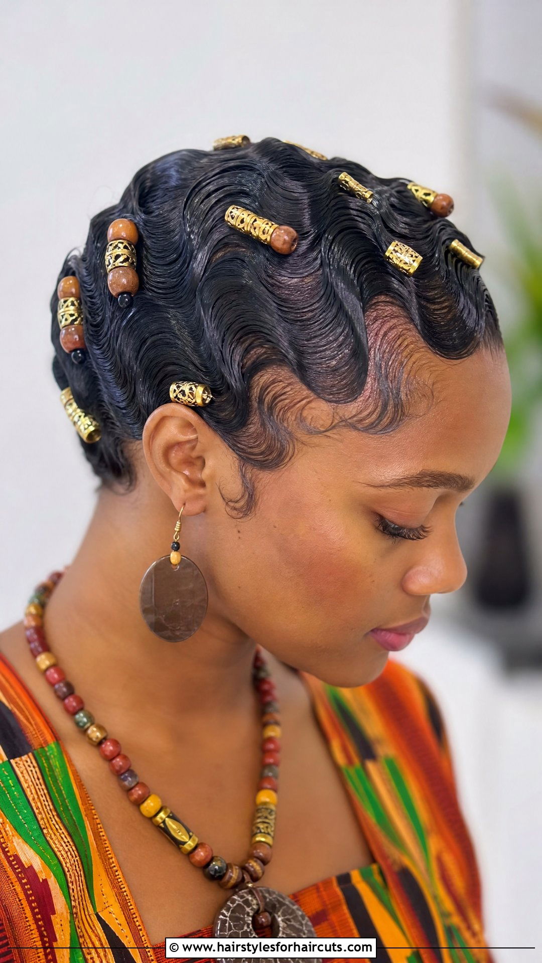 Finger Waves With Beads - 25 finger wave hairstyles for black hair - 25 finger wave hairstyles for black hair