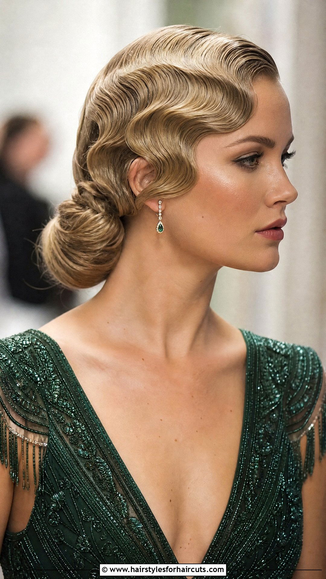 Finger Waves With Chignon - 25 finger wave hairstyles for long hair - 25 finger wave hairstyles for long hair
