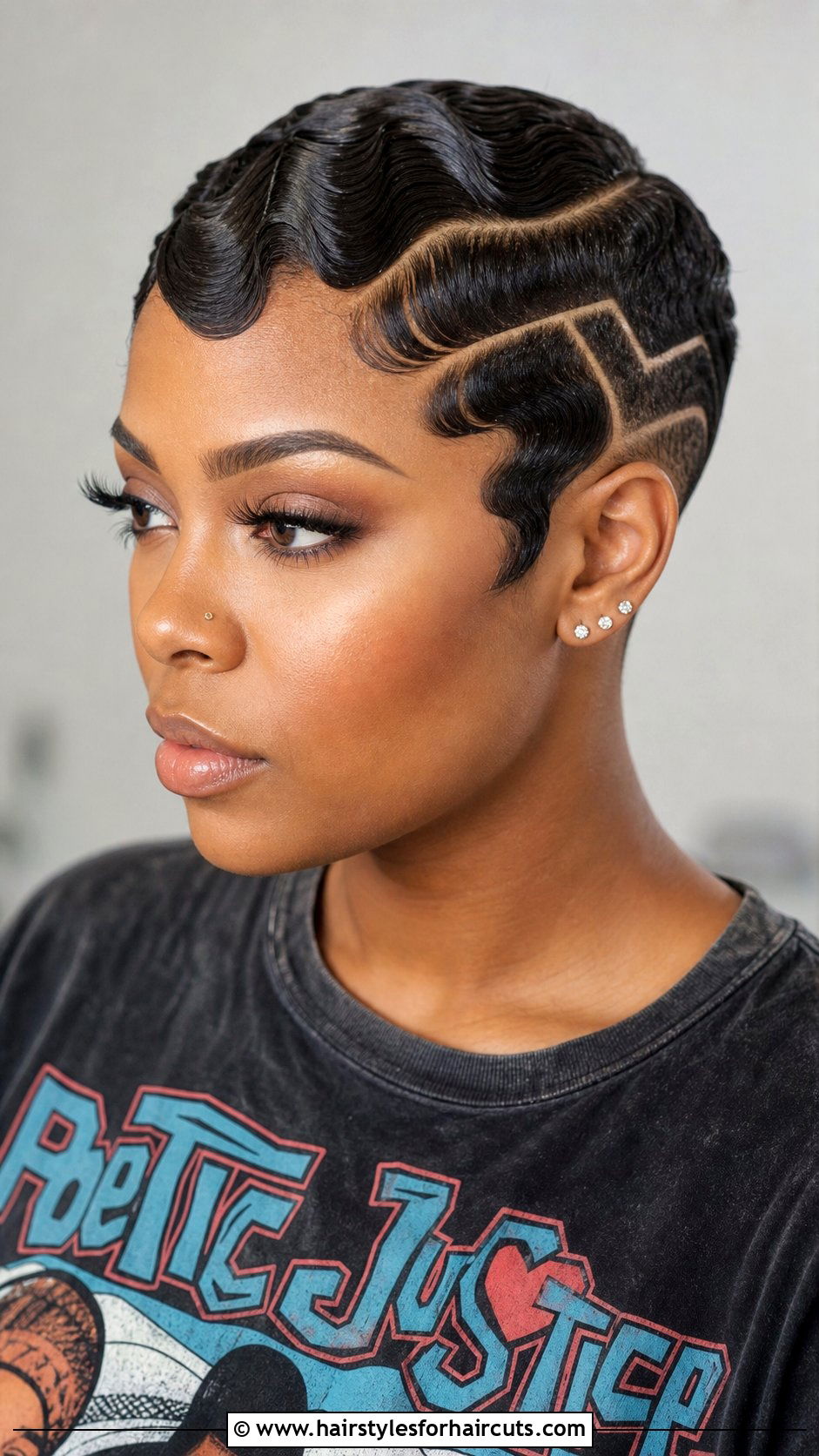 Finger Waves With Design Parts - 25 finger waves hairstyles for short natural hair - 25 finger waves hairstyles for short natural hair