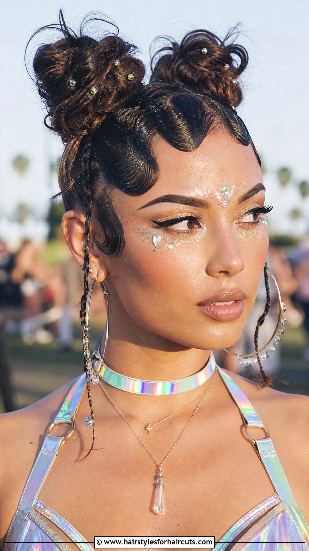 Finger Waves With Space Buns - 25 finger wave hairstyles for black hair - 25 finger wave hairstyles for black hair
