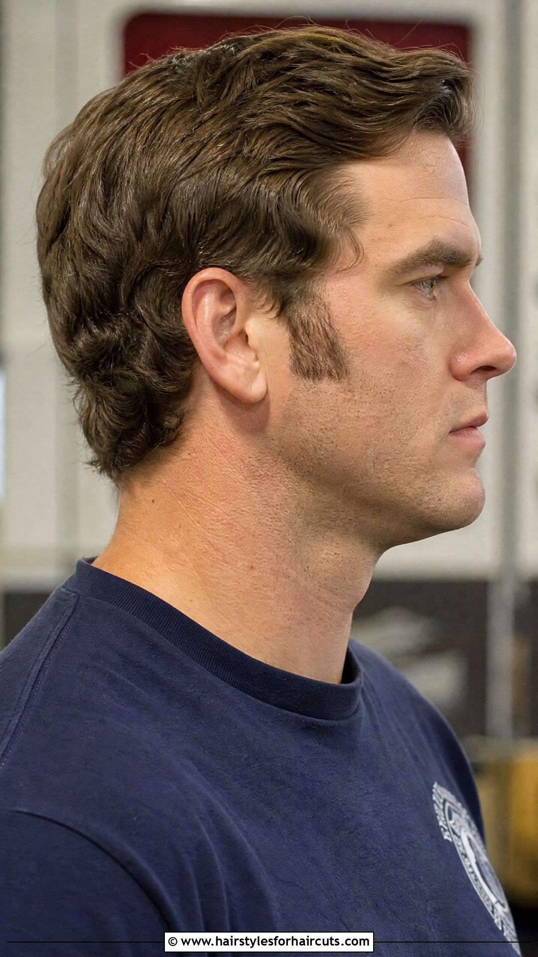 Firefighter Mid Ear Sideburns - 25 firefighter facial hairstyles - 25 firefighter facial hairstyles