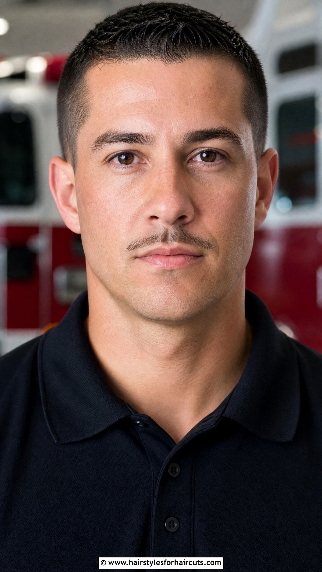 Firefighter Pencil Thin Mustache - 25 firefighter facial hairstyles - 25 firefighter facial hairstyles