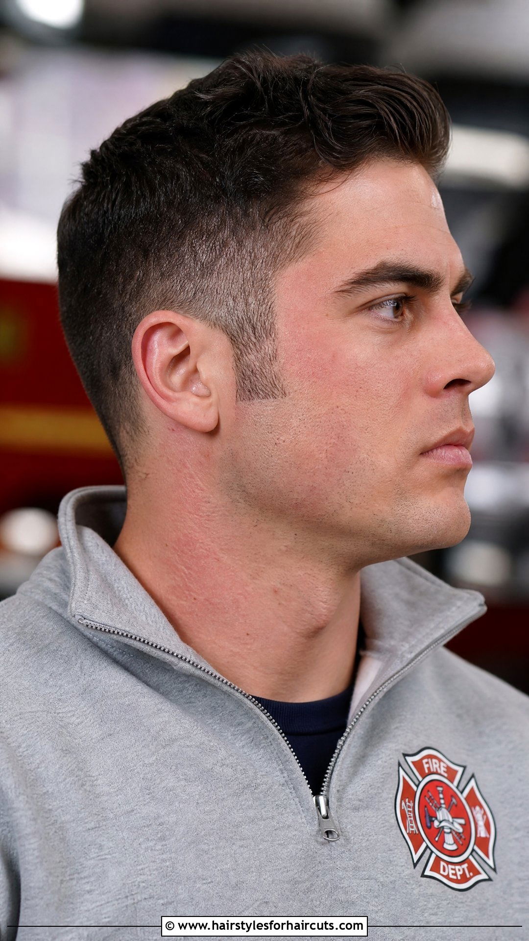 Firefighter Tapered Sideburns - 25 firefighter facial hairstyles - 25 firefighter facial hairstyles