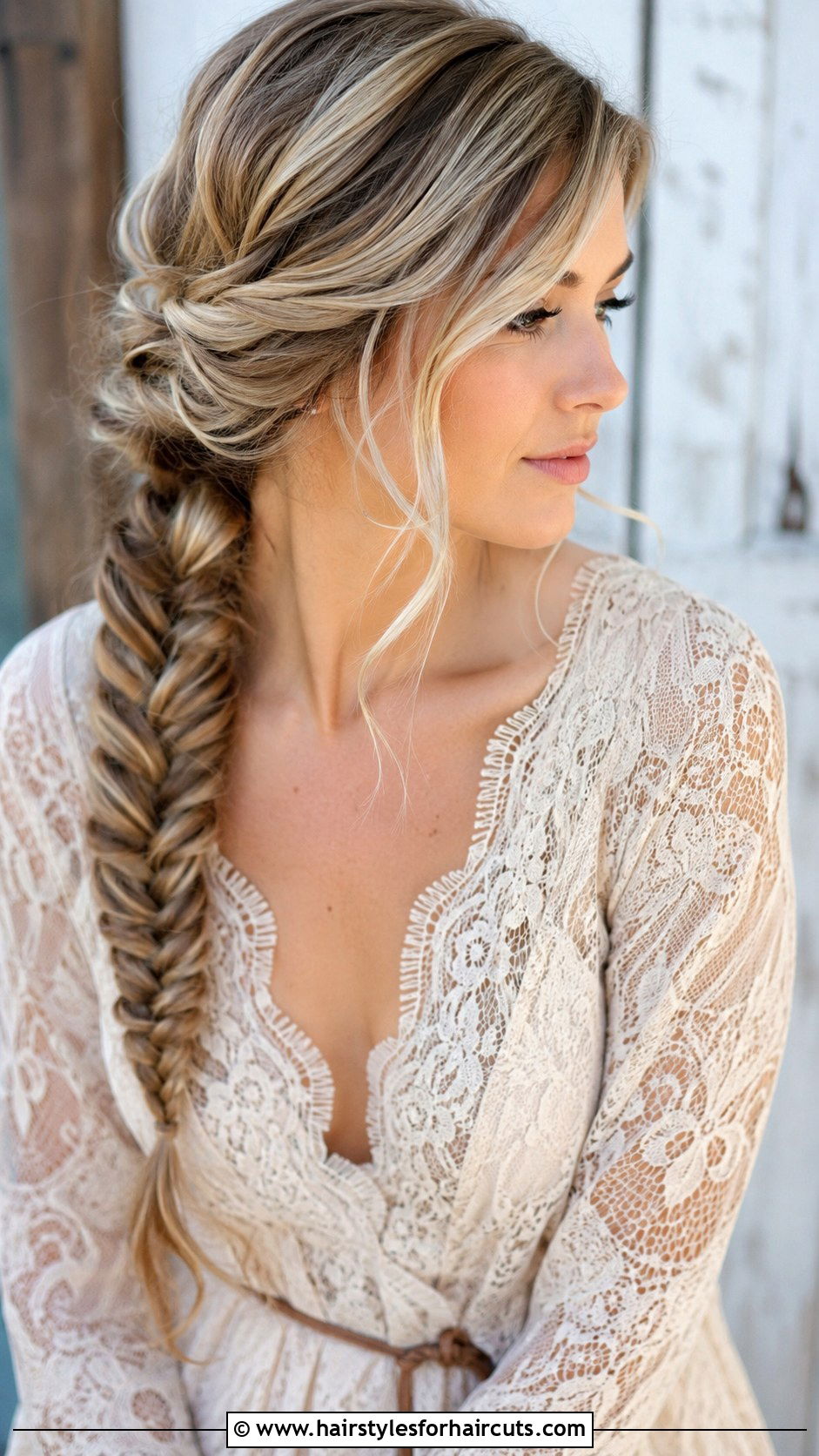 Fishtail Braid - 25 bridal party hairstyles for long hair - 25 bridal party hairstyles for long hair