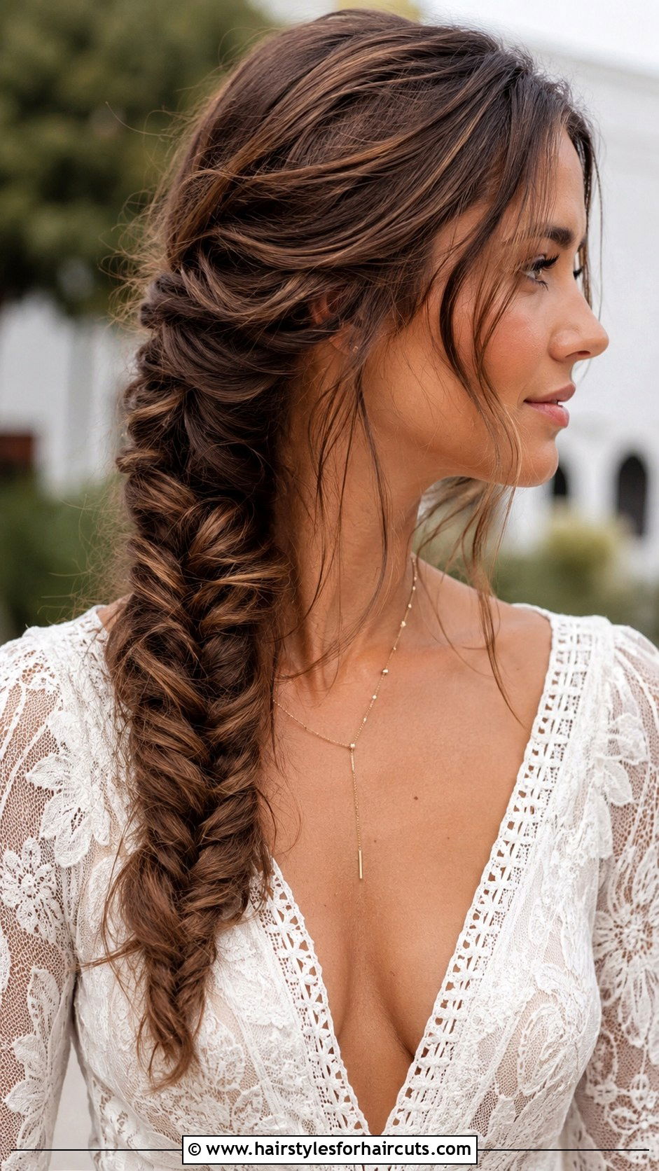 Fishtail Braid - 25 prom hairstyles for medium length hair - 25 prom hairstyles for medium length hair