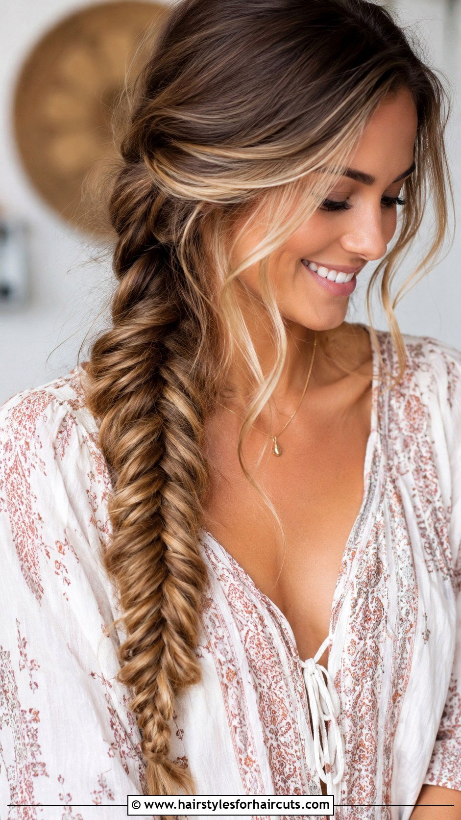 Fishtail Braid - 25 cute hairstyles for girls medium hair - 25 cute hairstyles for girls medium hair