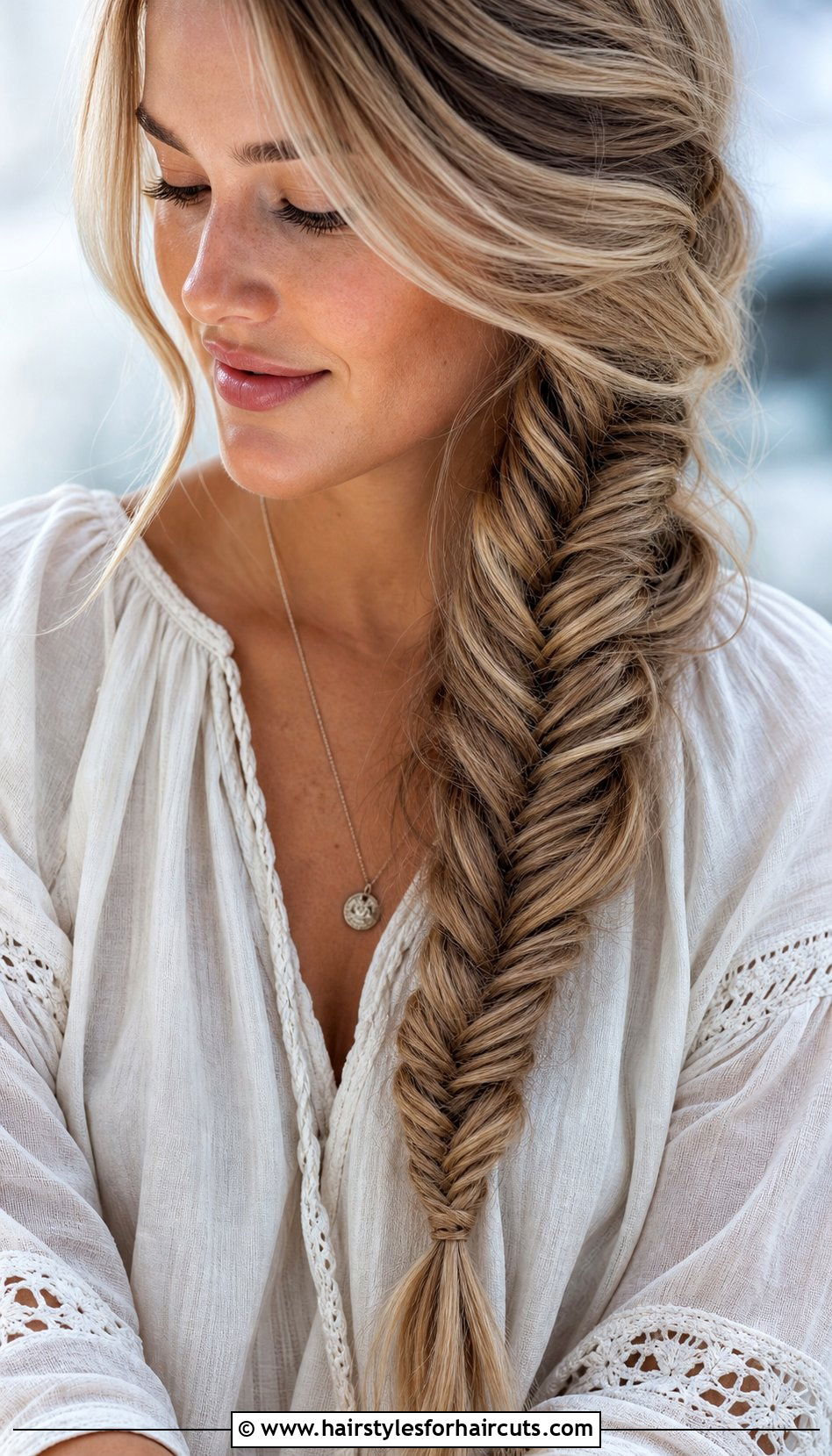 Fishtail Braid - 25 cute hairstyles long straight hair - 25 cute hairstyles long straight hair