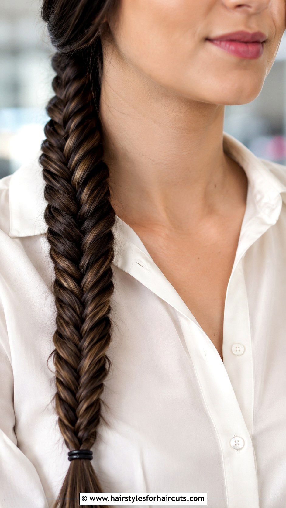 Fishtail Braid - 25 cute hairstyles for work - 25 cute hairstyles for work