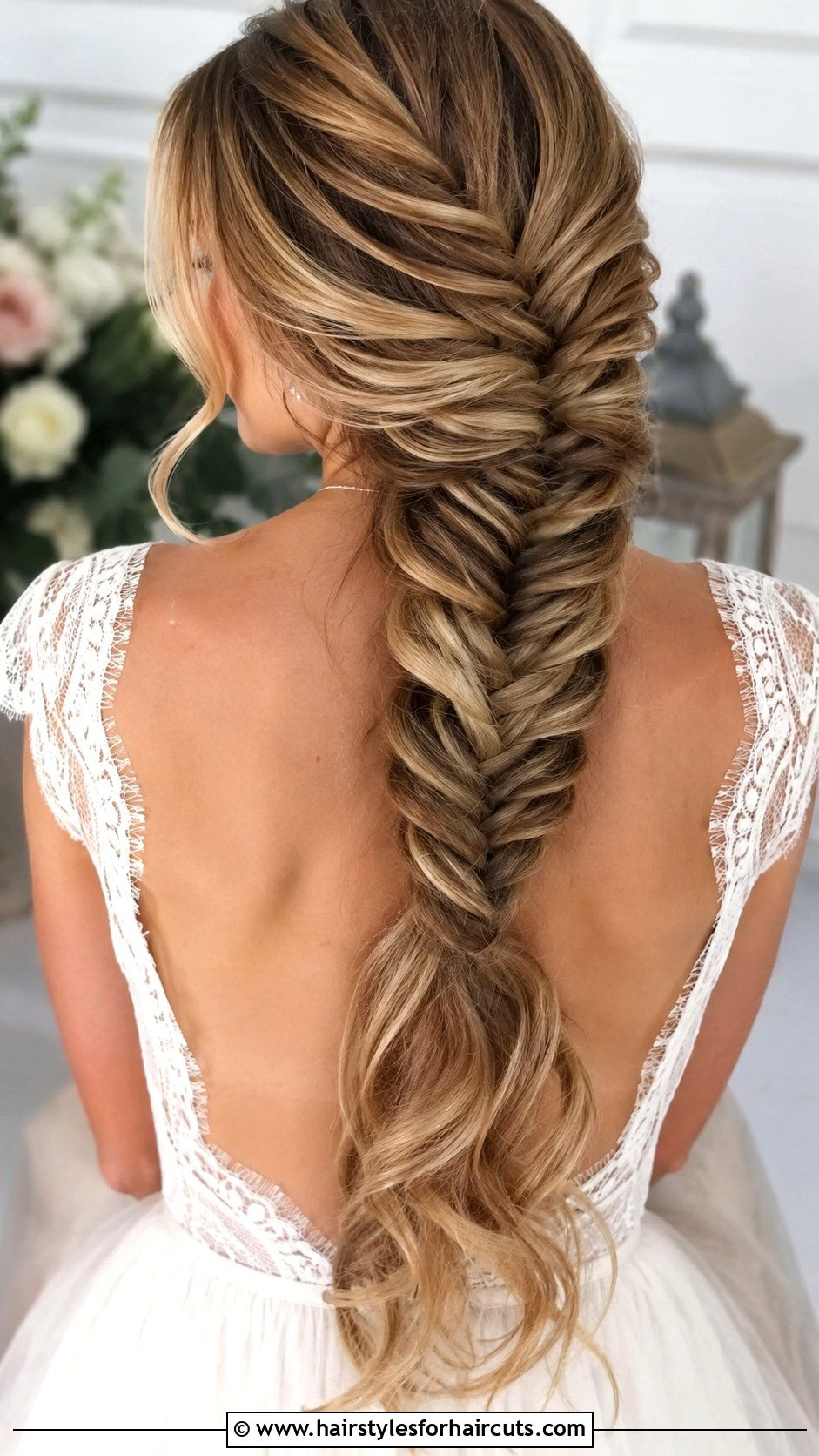 Fishtail Braid - 25 elegant wedding hairstyles for long hair - 25 elegant wedding hairstyles for long hair