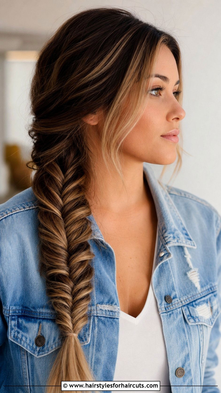 Fishtail Braid - 25 hairstyles for frizzy hair - 25 hairstyles for frizzy hair