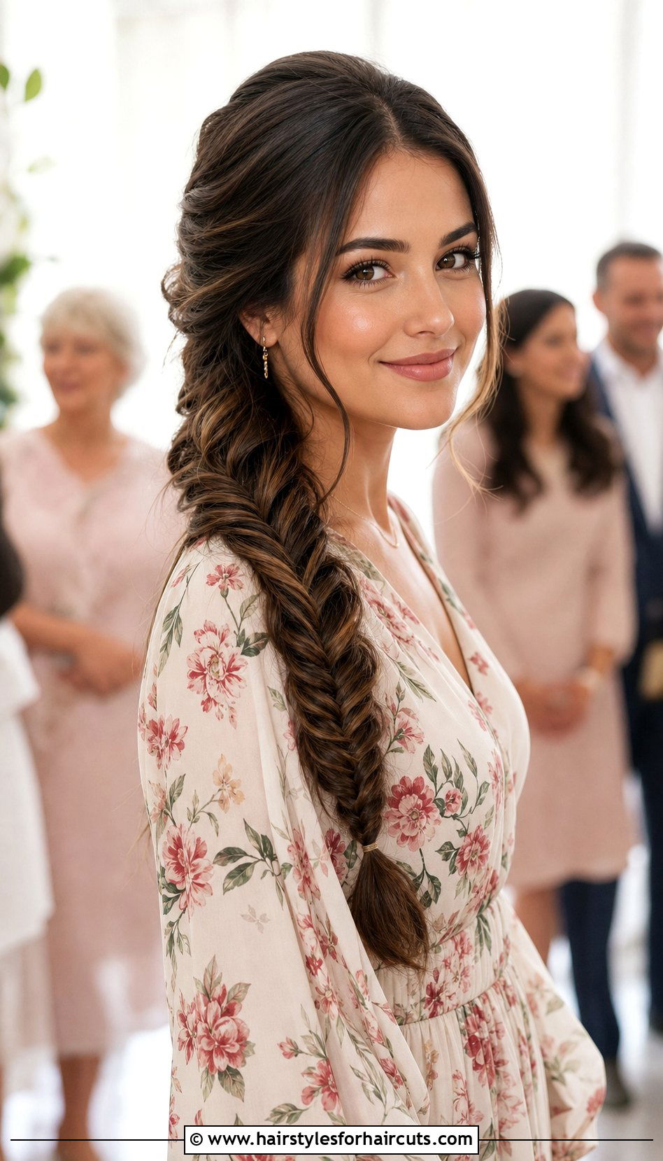 Fishtail Braid - 25 hairstyles for maternity shoot - 25 hairstyles for maternity shoot