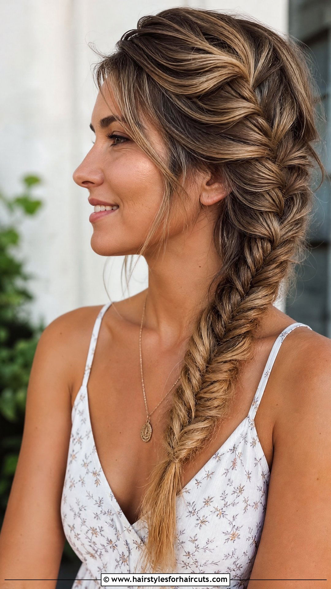 Fishtail Braid - 25 hairstyles for the bride with long hair - 25 hairstyles for the bride with long hair