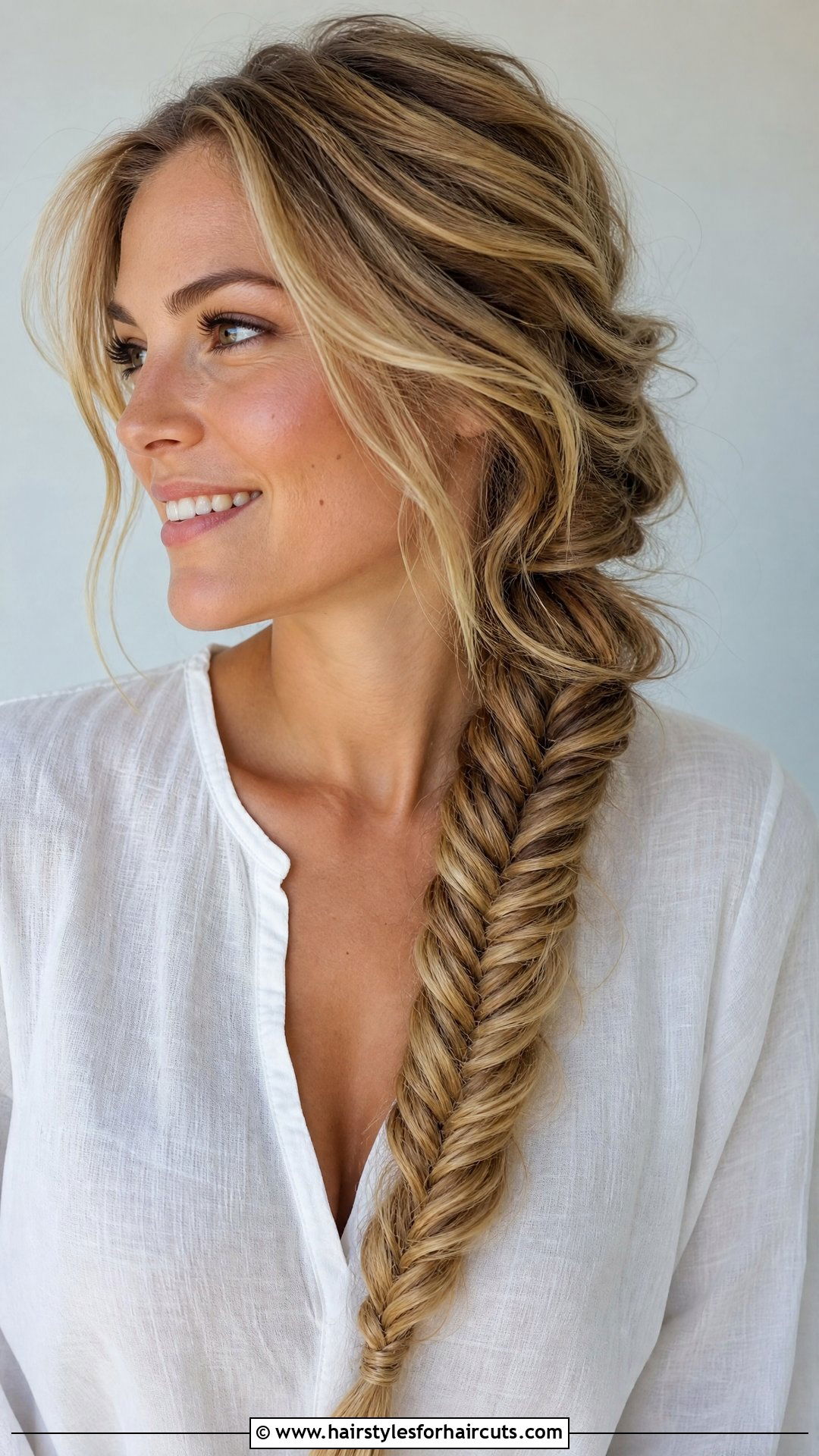 Fishtail Braid - 25 beginner easy hairstyles for wet hair - 25 beginner easy hairstyles for wet hair