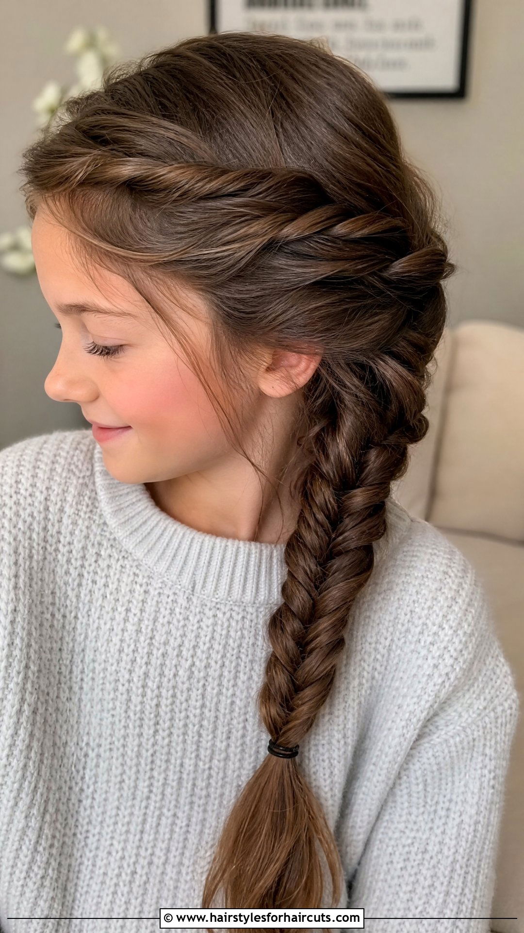 Fishtail Braid - 25 hairstyles for 9 year olds - 25 hairstyles for 9 year olds