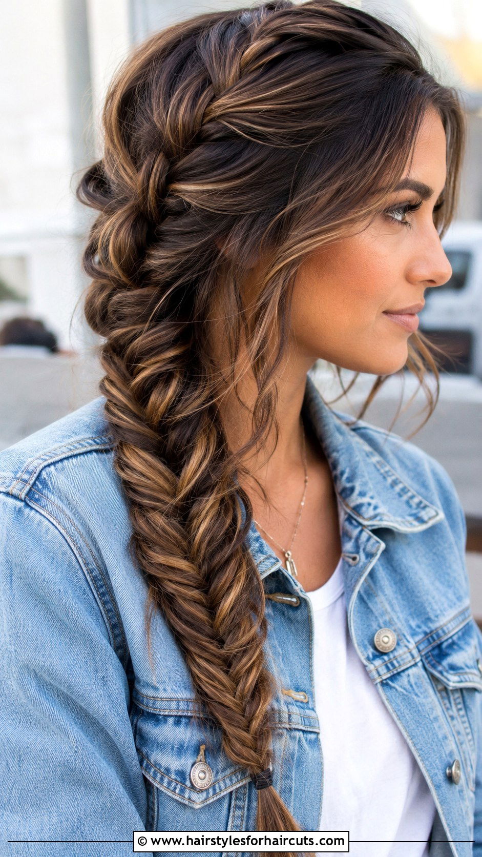 Fishtail Braid - 25 hairstyles for long hair in the summer - 25 hairstyles for long hair in the summer