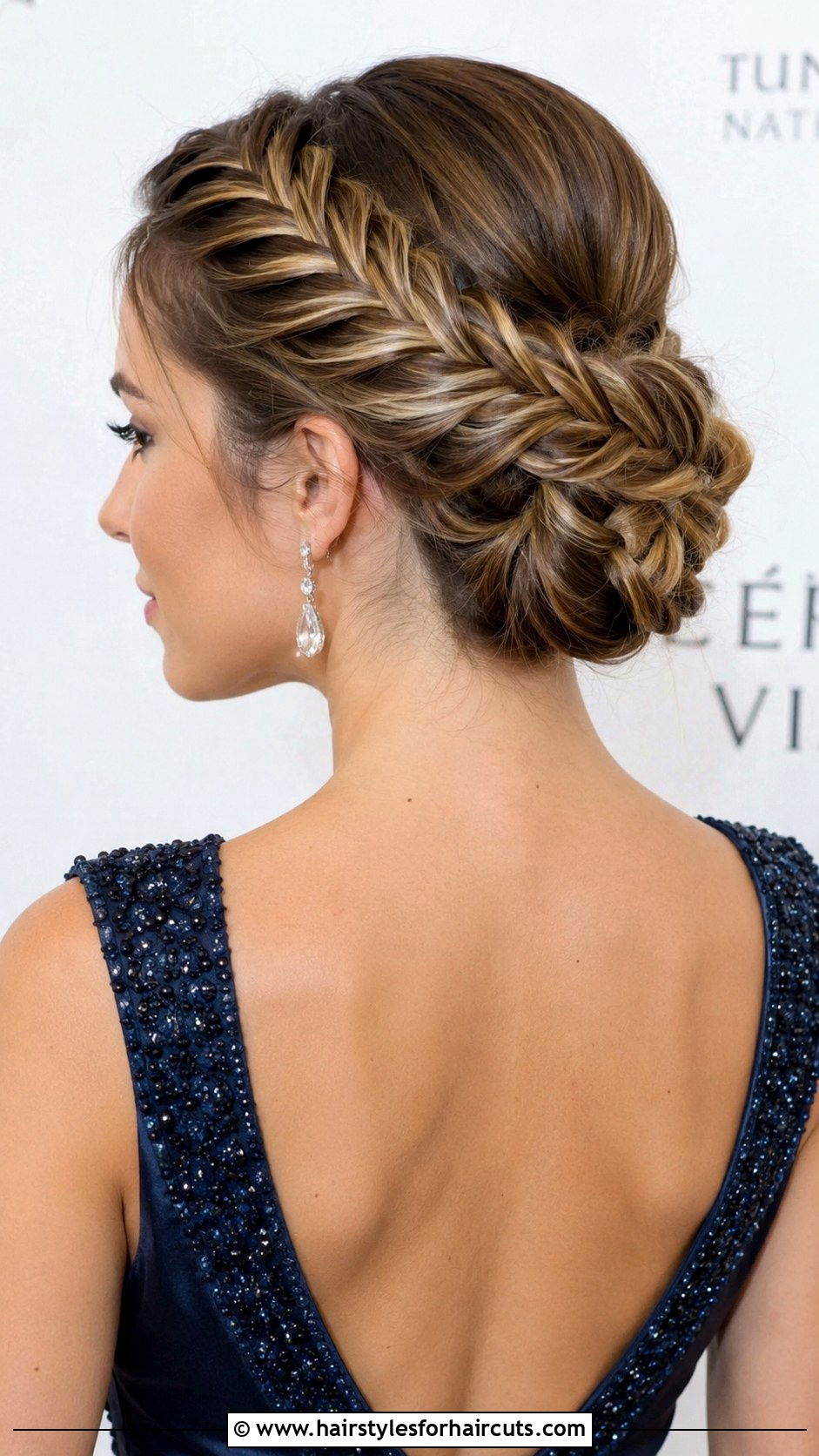 Fishtail Braid Ballroom Hairstyle - 25 ballroom hairstyles - 25 ballroom hairstyles