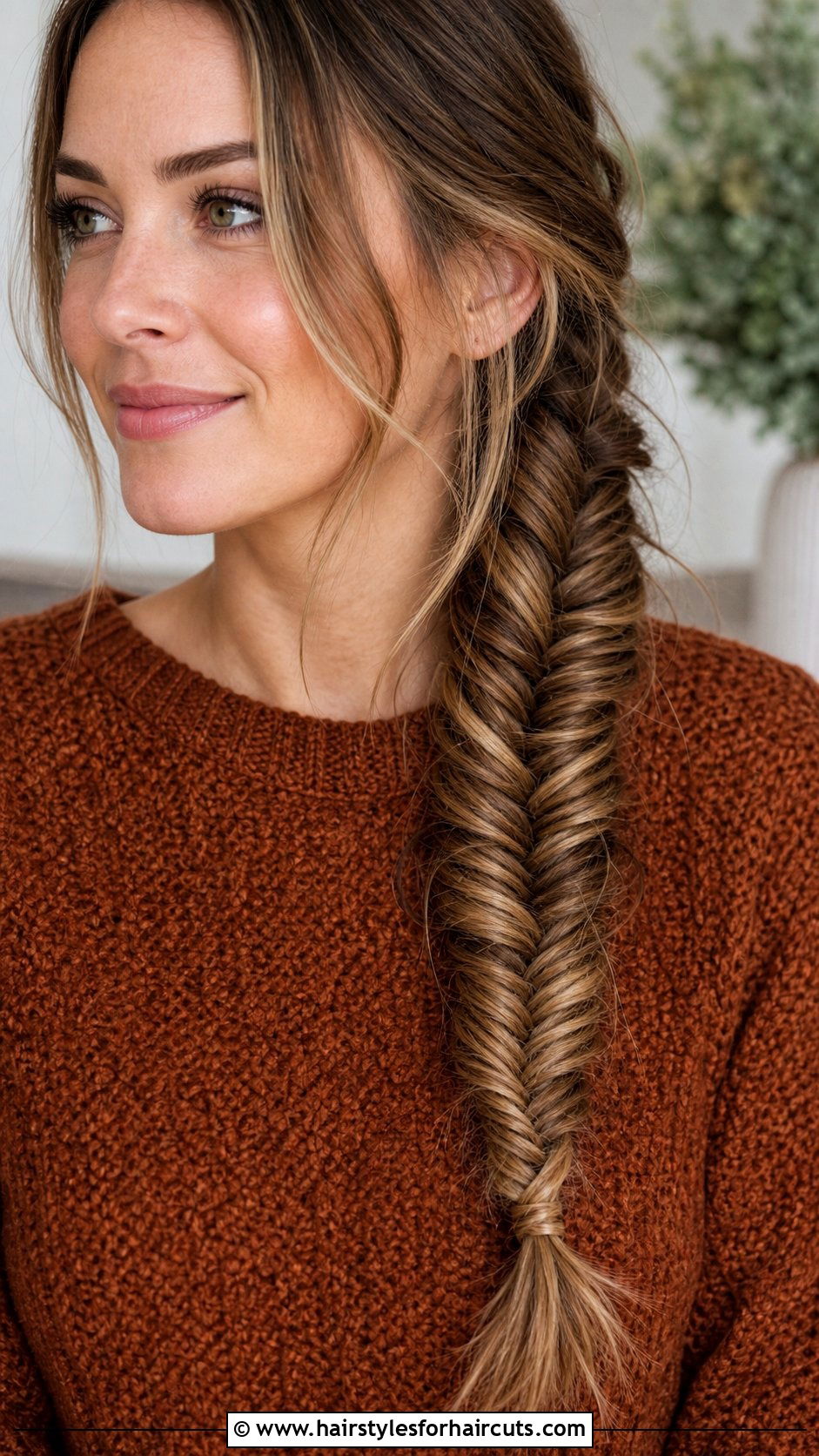 Fishtail Braid Down Side - 25 braided hair down hairstyles - 25 braided hair down hairstyles