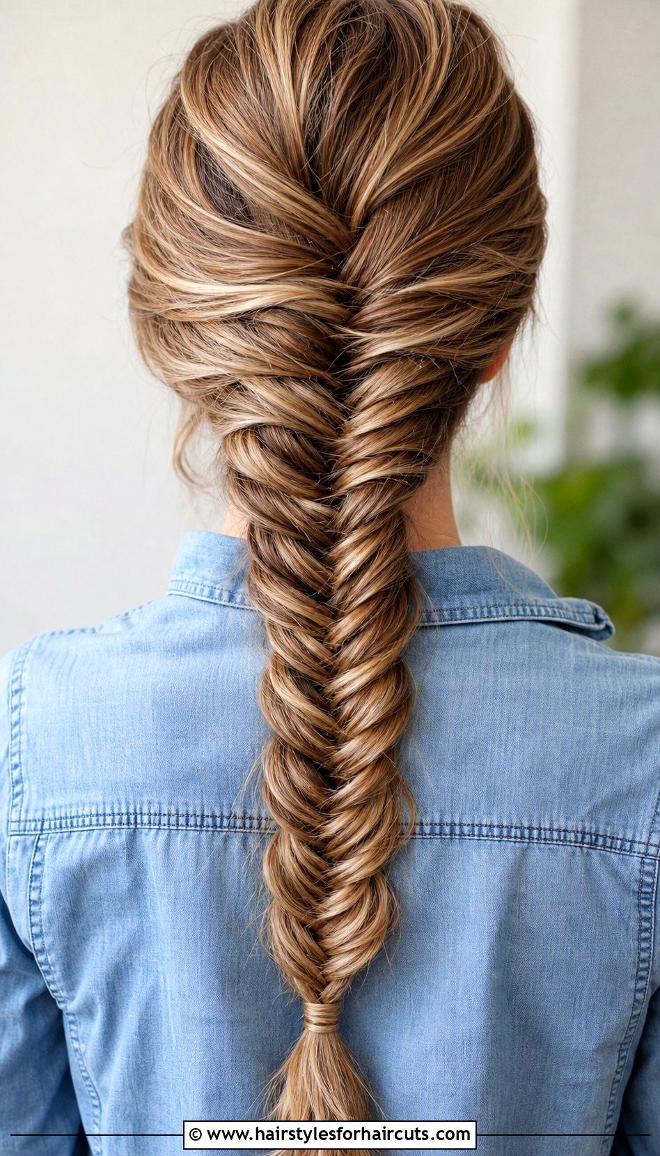 Fishtail Braid Down The Back - 25 grandma hairstyles for long hair - 25 grandma hairstyles for long hair