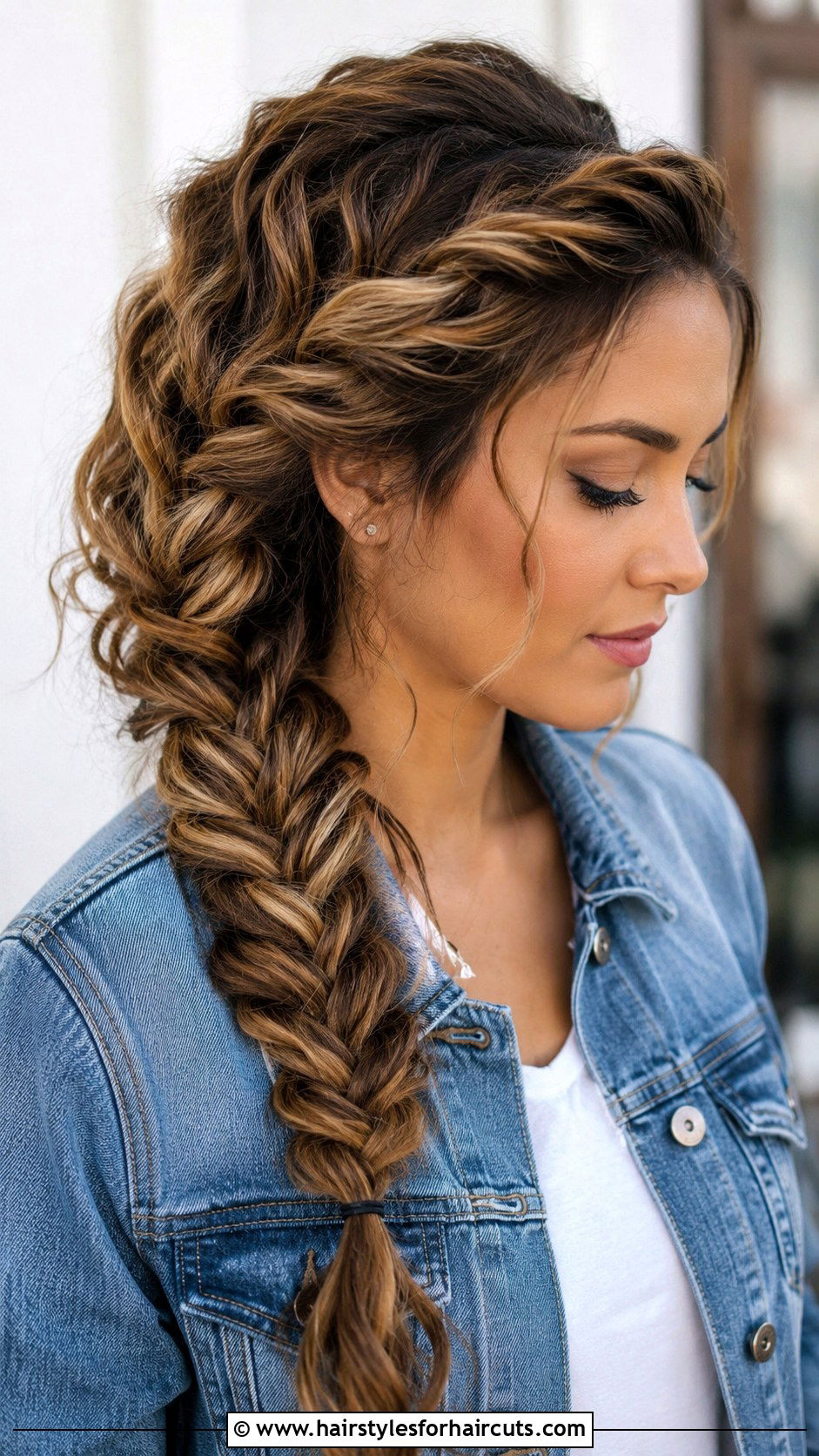 Fishtail Braid For Curly Hair - 25 cute easy hairstyles for long curly hair - 25 cute easy hairstyles for long curly hair