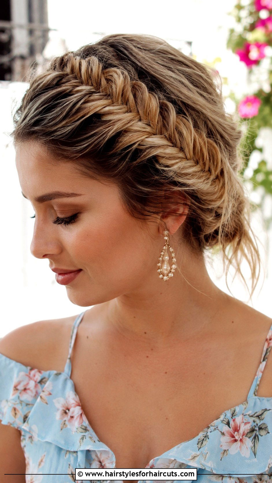 Fishtail Braid For Short Hair - 25 short hair bridesmaid hairstyles - 25 short hair bridesmaid hairstyles